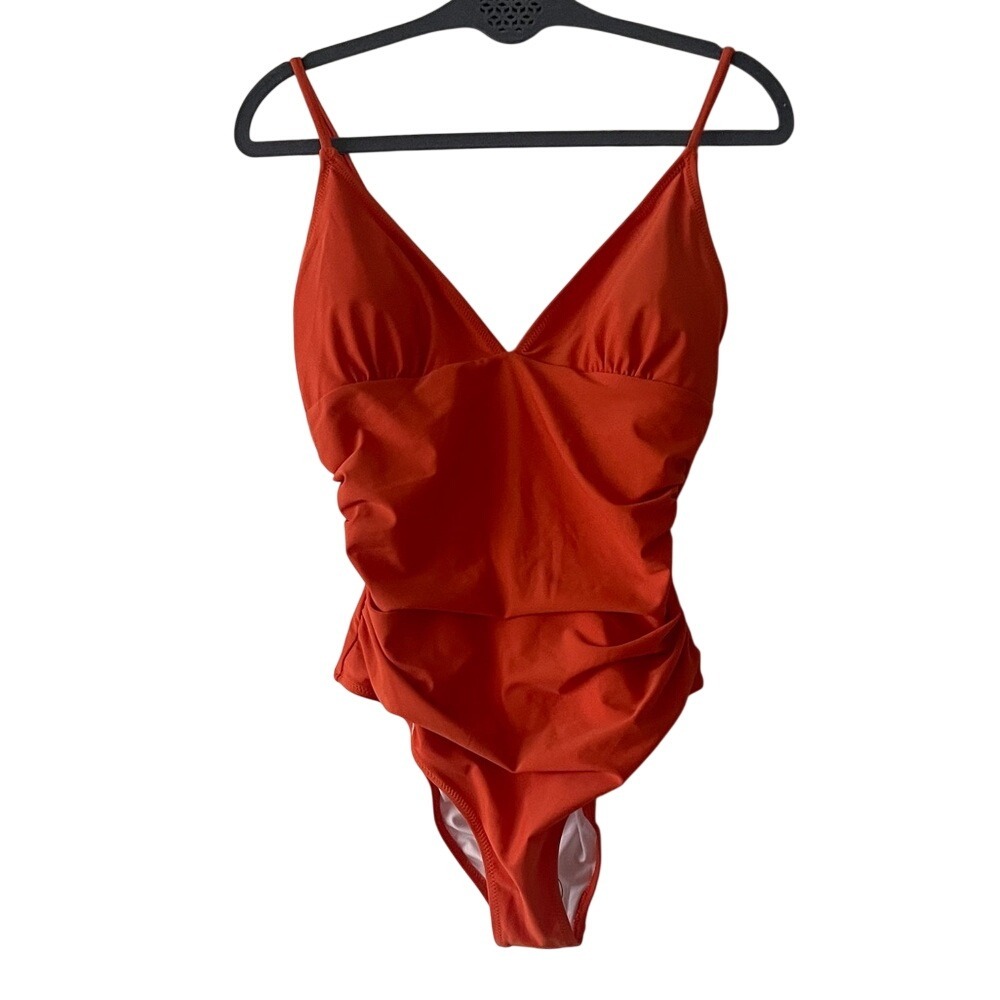 Cupshe Orange One-Piece Swimsuit Large NWT